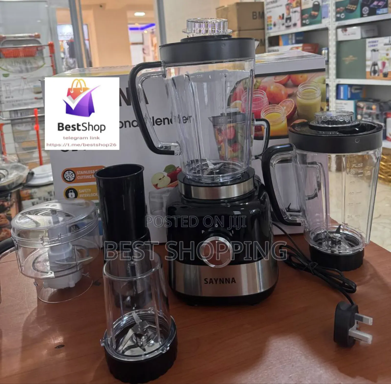 Saynna Multifunctional Blender Food Processor ጁሰር
