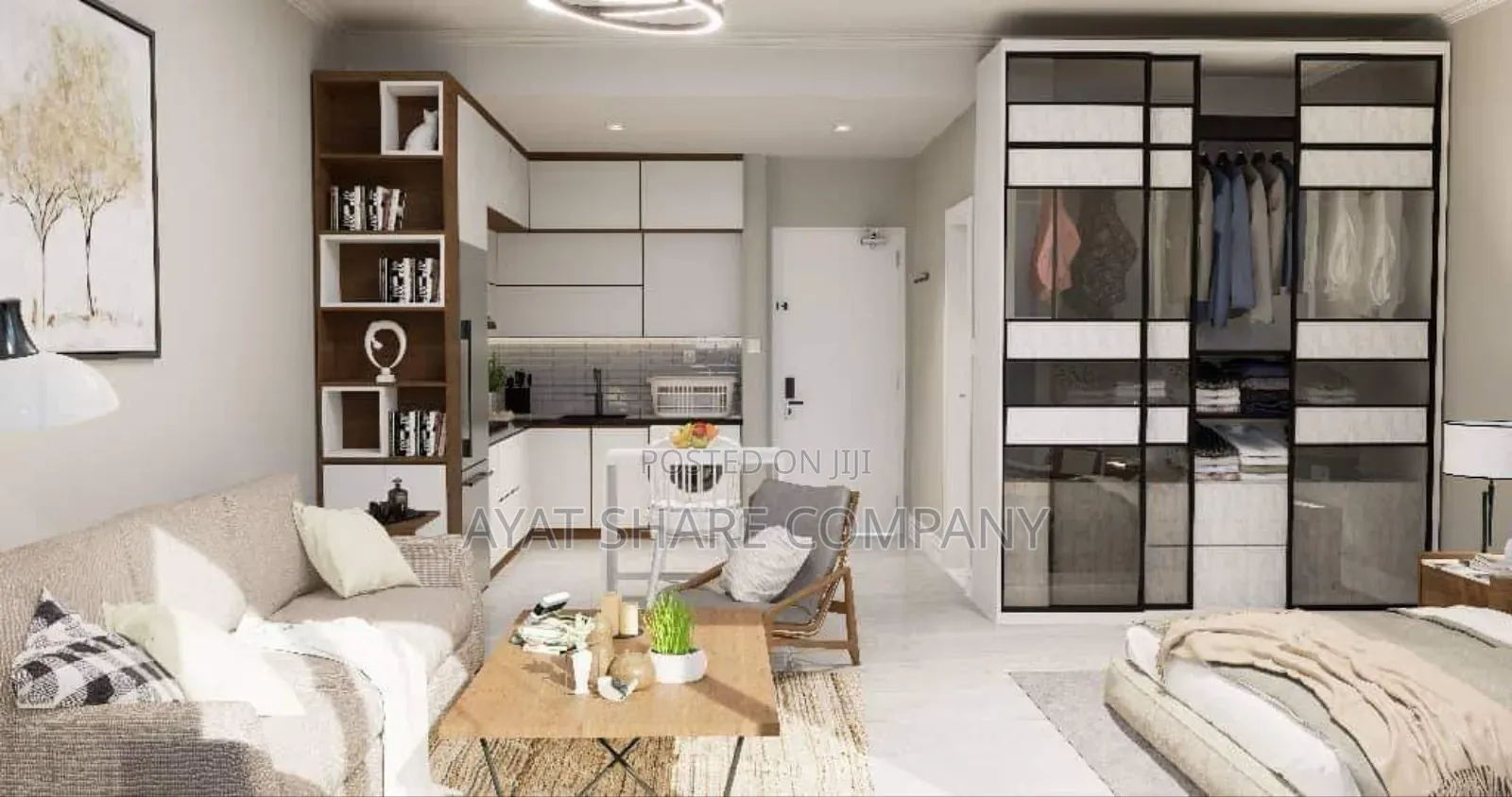 አያት የተባበሩት 100 ካሬ ባለ 2 መኝታ