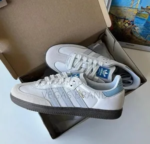 Photo - Adidas Samba Low White Grey Master Quality Shoes