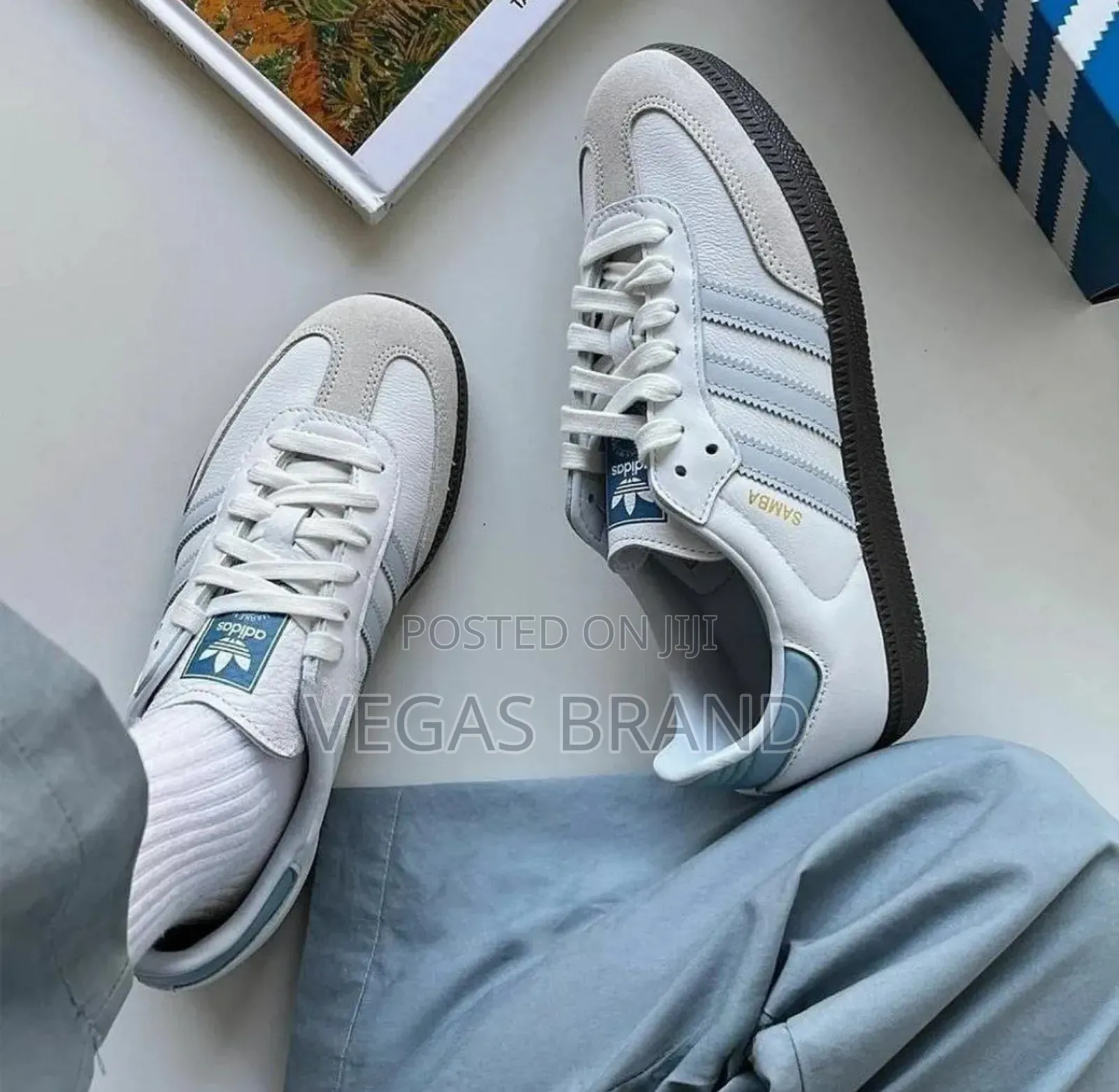 Adidas Samba Low White Grey Master Quality Shoes