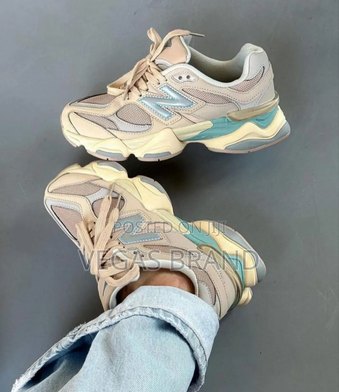 New Balance 9060 Ivory Cream Sneakers Master Quality Shoes