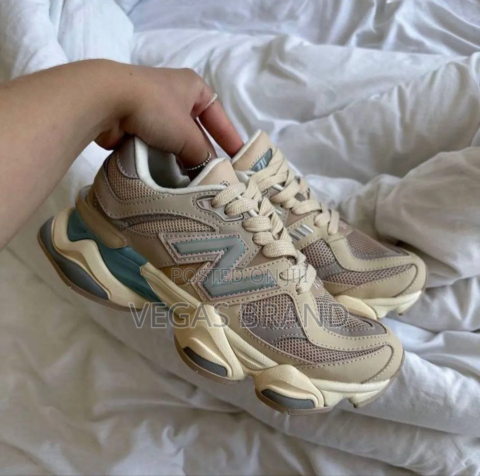 New Balance 9060 Ivory Cream Sneakers Master Quality Shoes