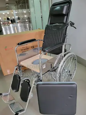 Commode Recline Wheel Chair (Karma)Very Comfortable Foldeble