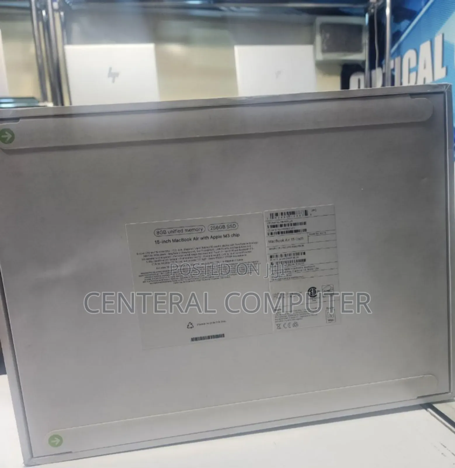 New Laptop Apple MacBook Air 2024 M3 15-Inch 8GB Apple M3 SSD 256GB