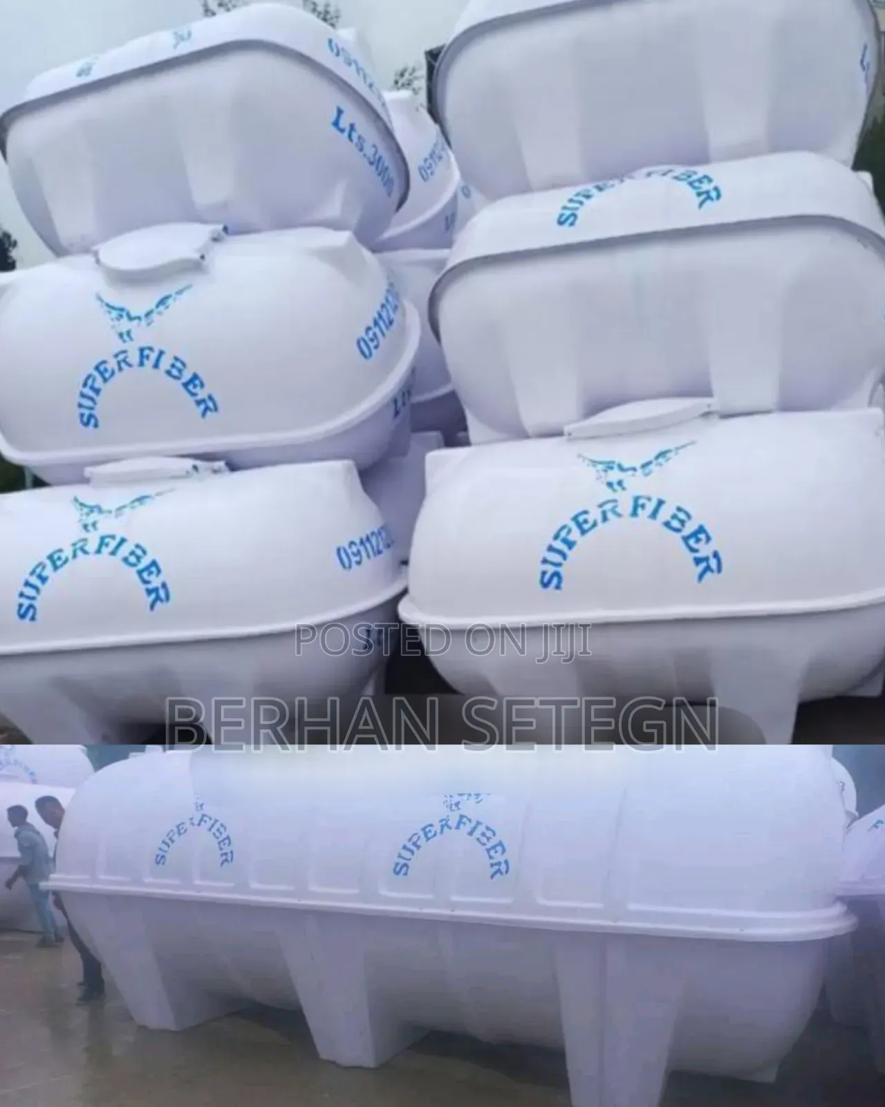 Super Fiber Water Tanker Factory Horizontal Tanker Roto