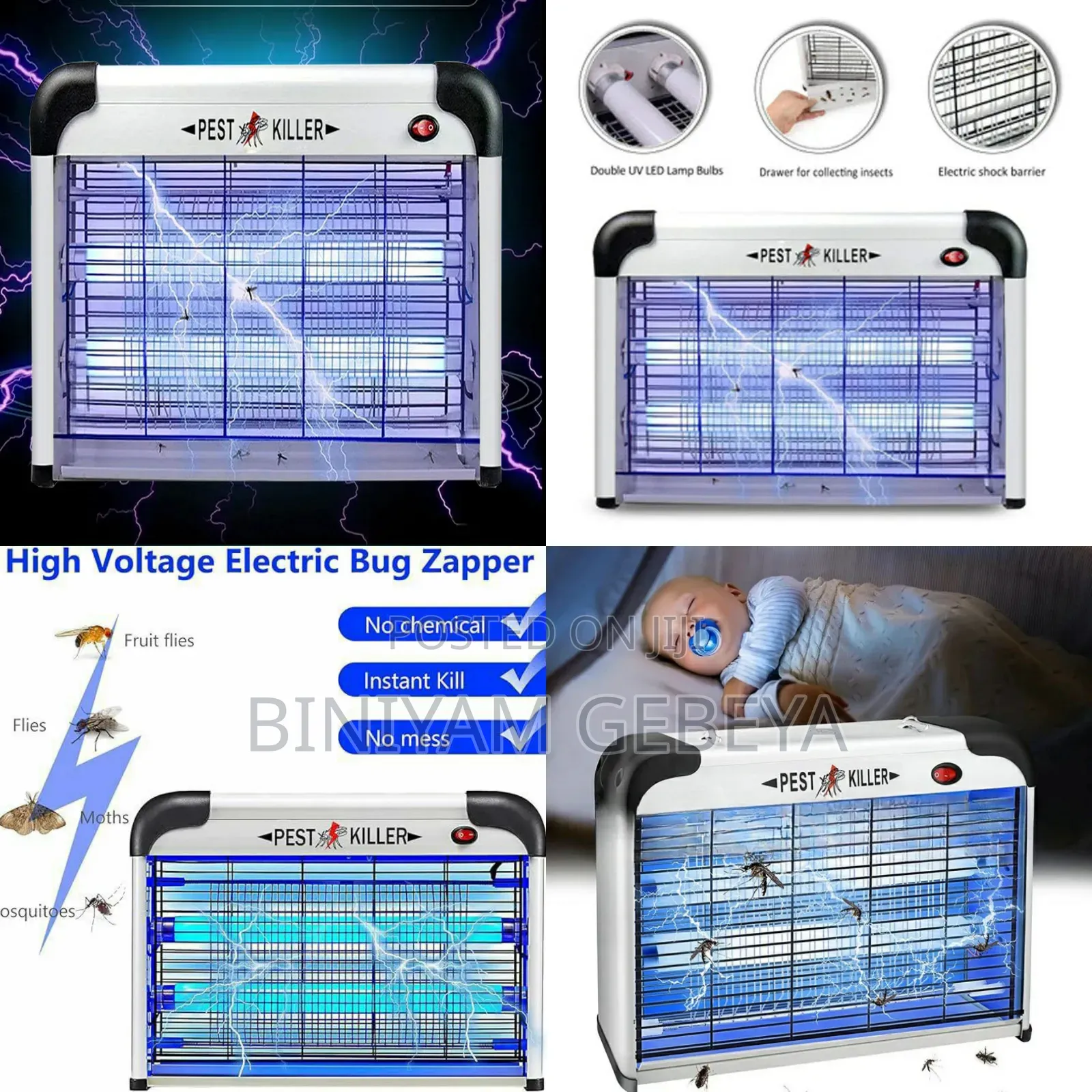 Original Electric Pest Killer የቢንቢ፣የትንኞችእና የነፍሳት Best መግደያ