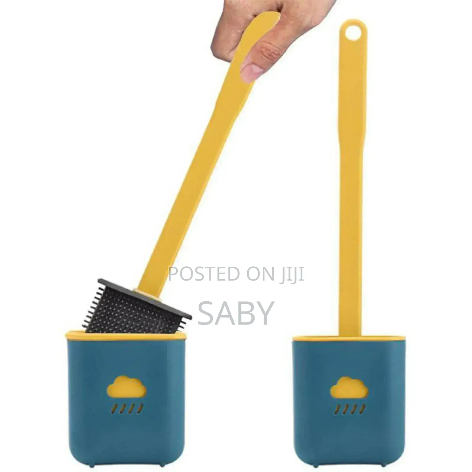 Wall-mounted Toilet Cleaning Brush With Brush Holder