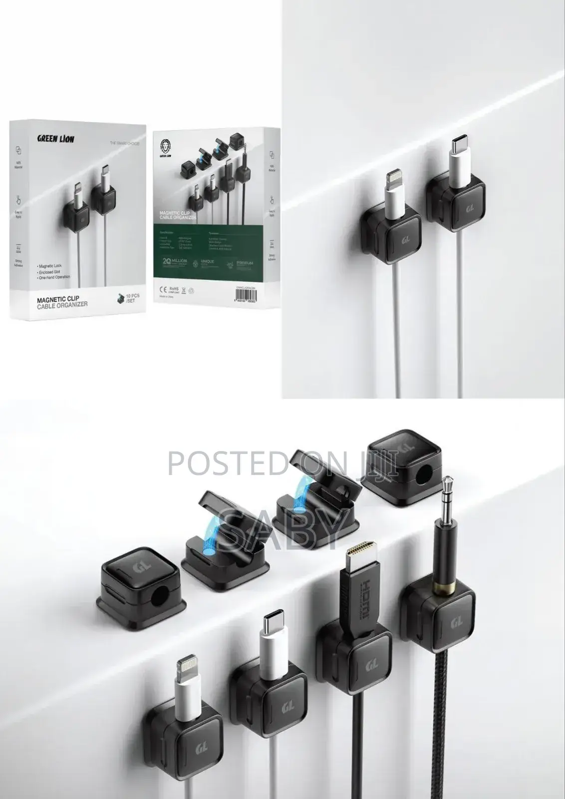 Magnetic Clip Cable Organizer