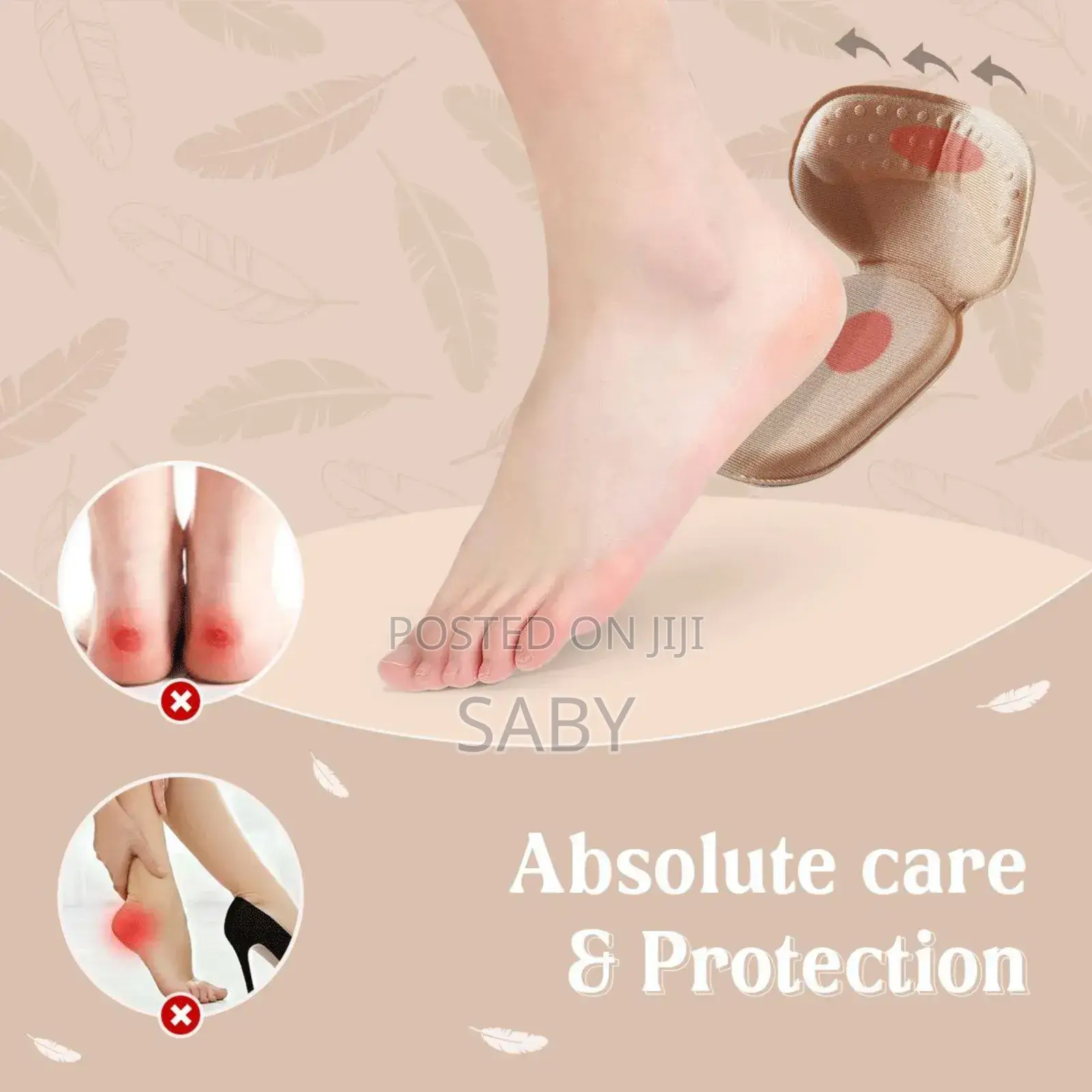 Women Sponge Heel Cushion Pads