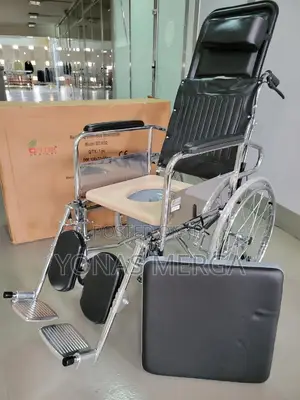 Wheelchair Foldable Disabled/Elderly Push Scooter (Color :Bl