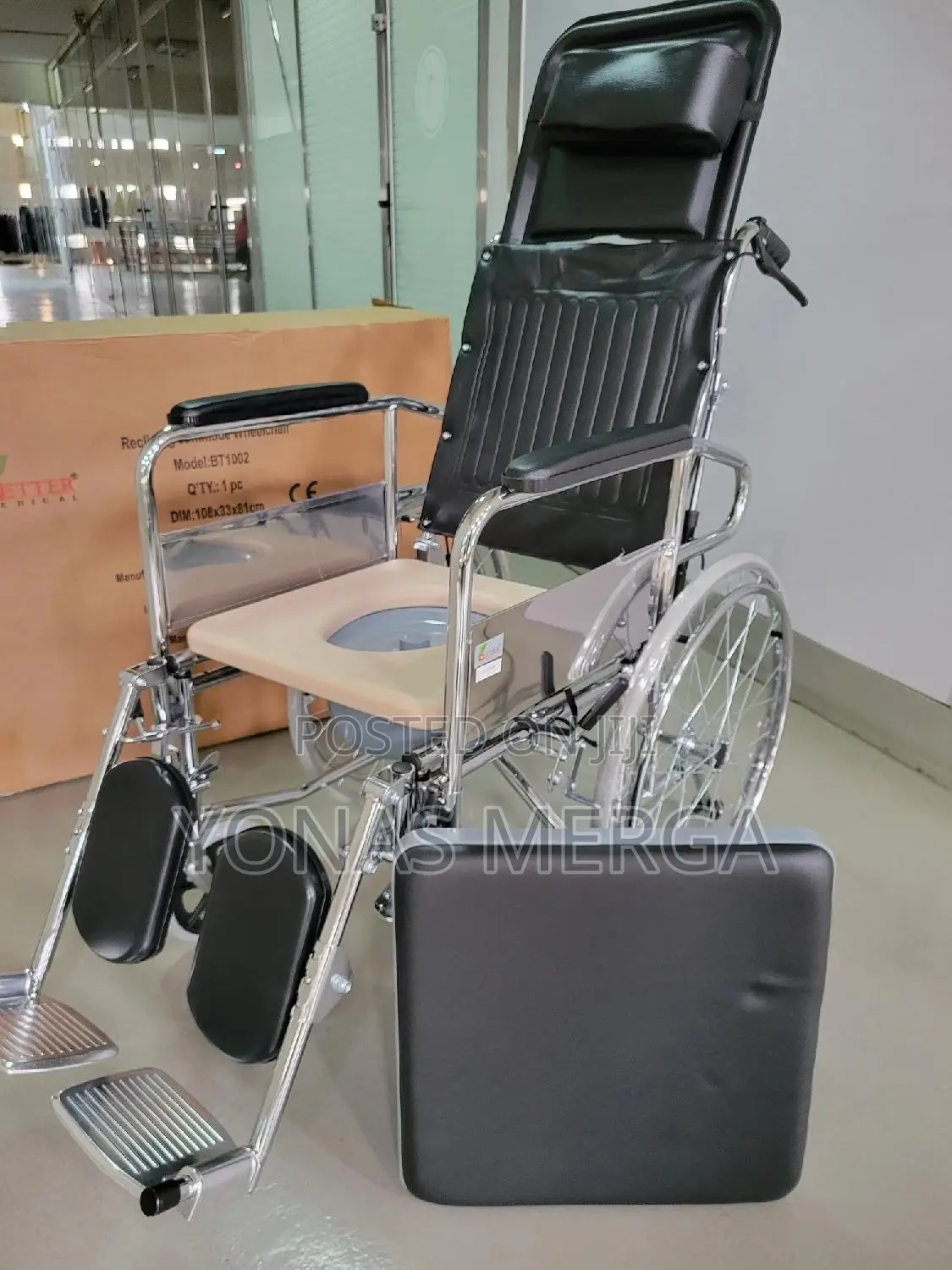 Aluminum Commode Wheelchair Displacement Machine for Adult