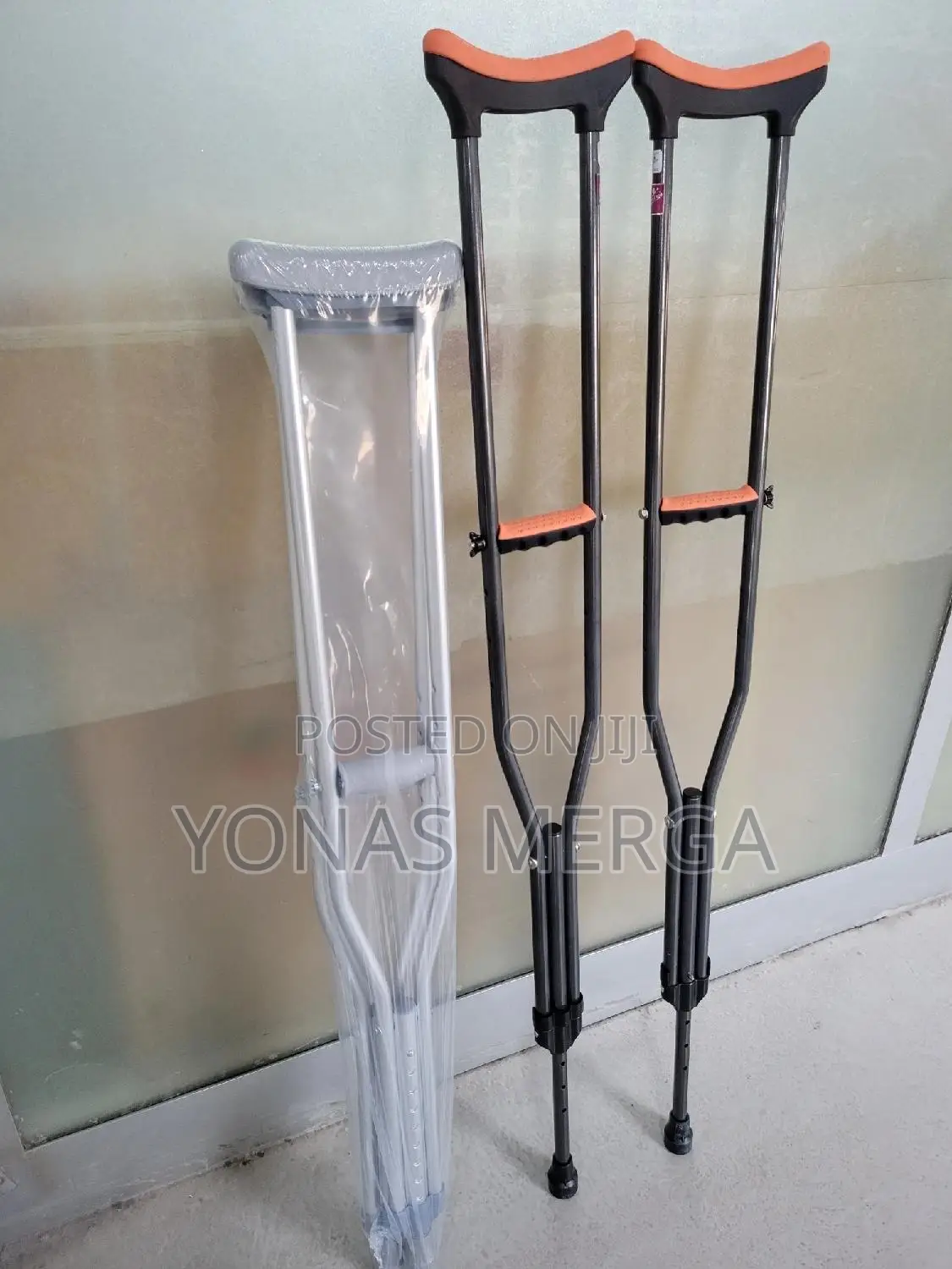 REHAID Premium Aluminum Axillary Crutch/14 LONGFIT Crtuches