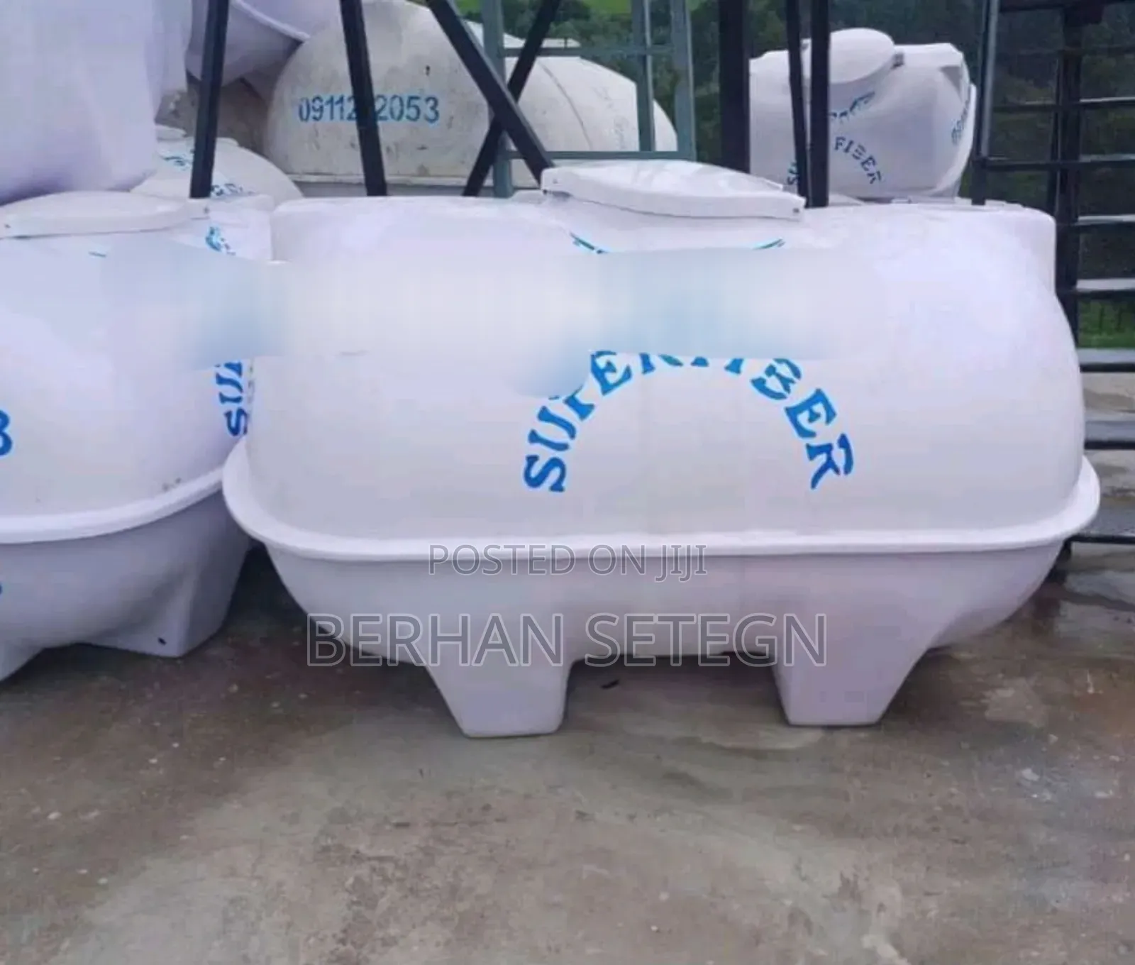 Super Fiber Water Tanker ሱፐር የውሀ ታንከር Roto Tanker