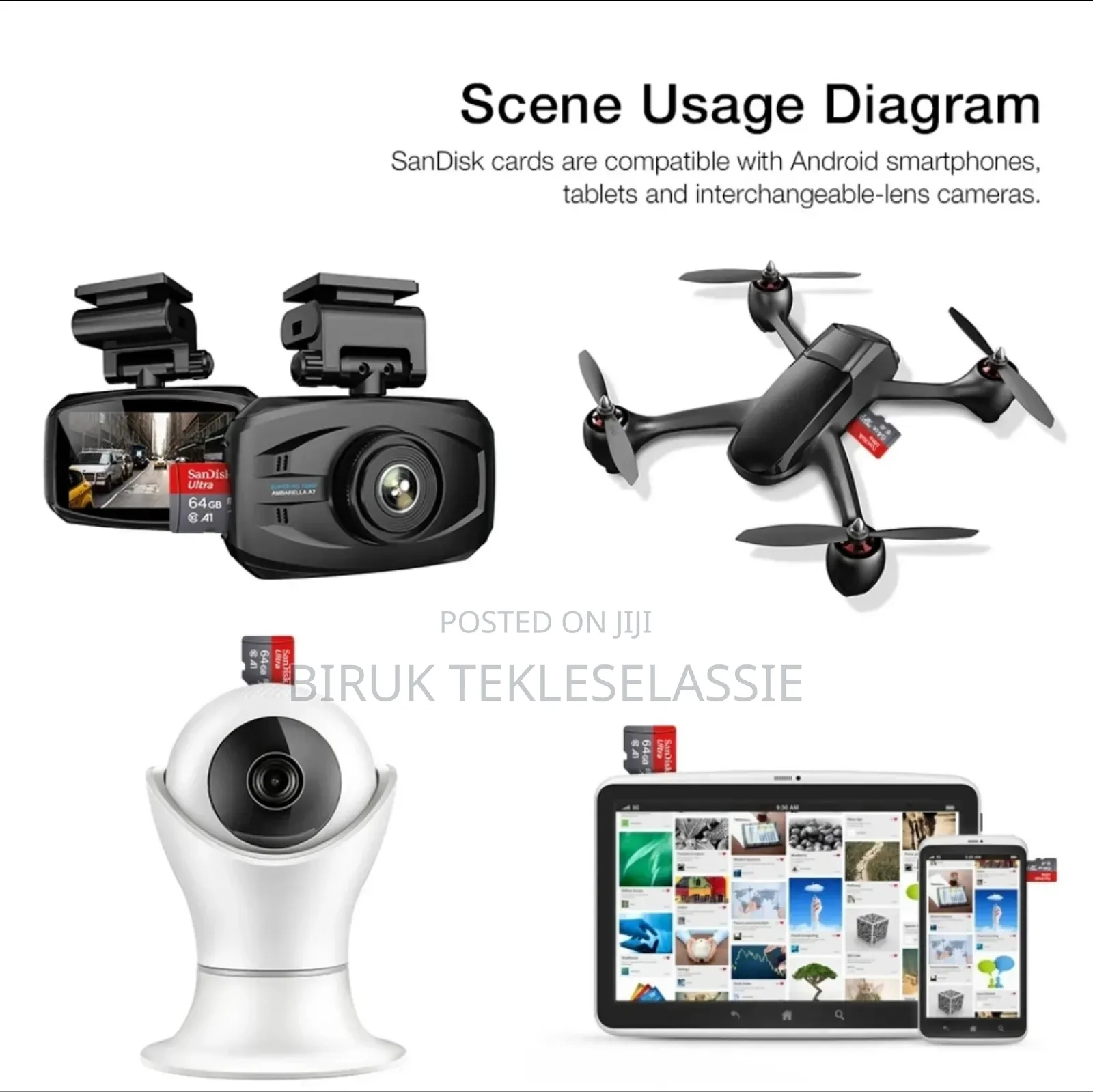 Sandisk Ultra Micro Tf Sd Card 32gb 64gb 128gb 256gb