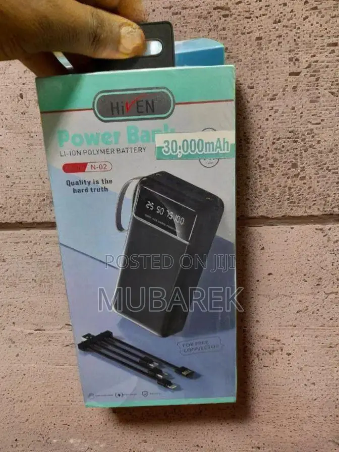 Hiven 30000mah Powerbank: Compact Design, High Capacity