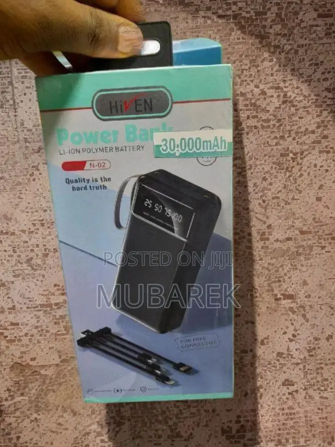 Hiven 30000mah Powerbank: Compact Design, High Capacity