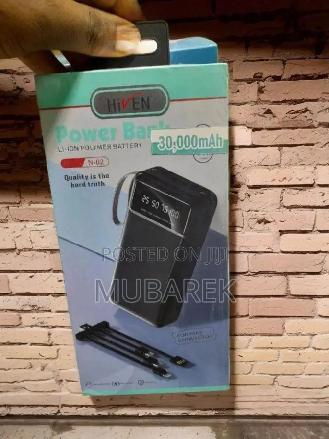 Hiven 30000mah Powerbank: Fast Charging for All Devices