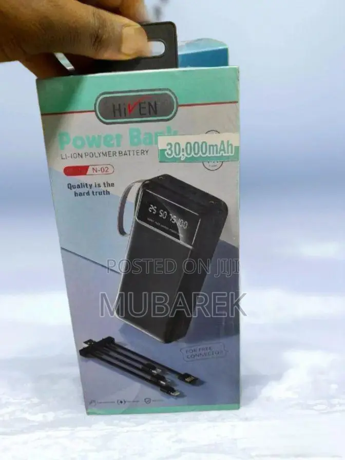 Hiven 30000mah Powerbank: Fast Charging for All Devices