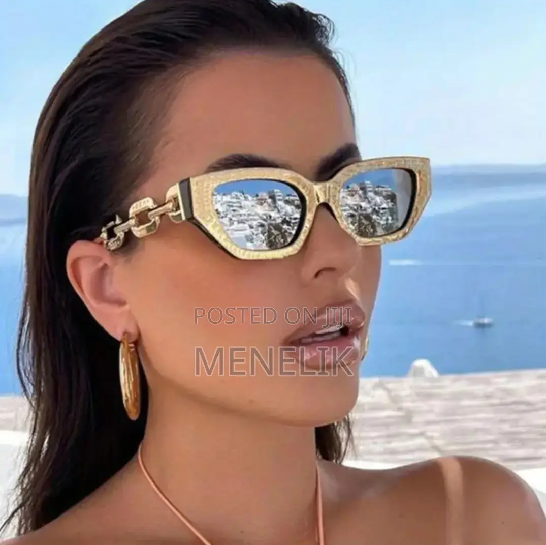 Golden Cat Eye Sunglasses Unisex