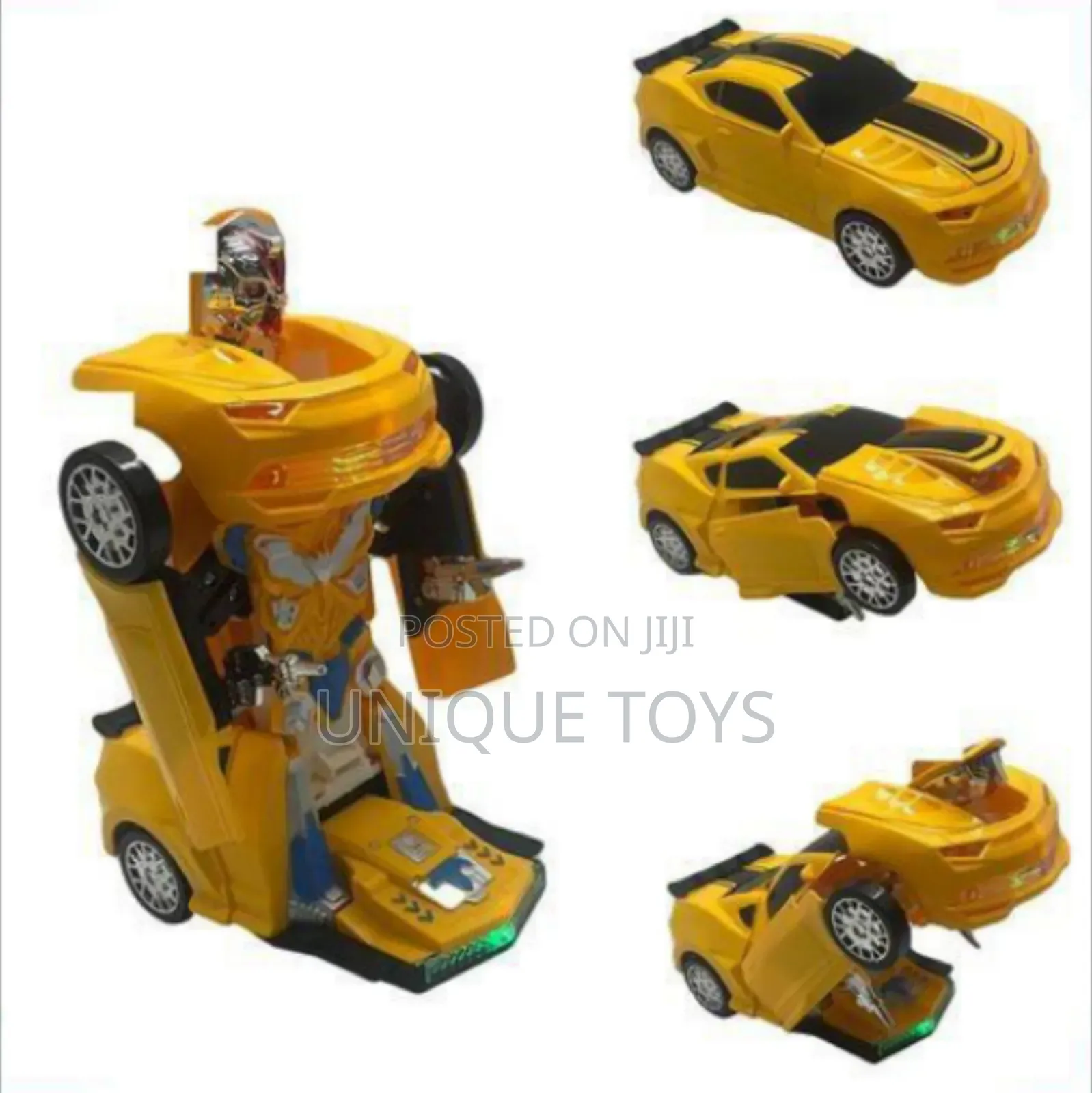2-in-1transforming Robot Races Car: Transform, Light Sound
