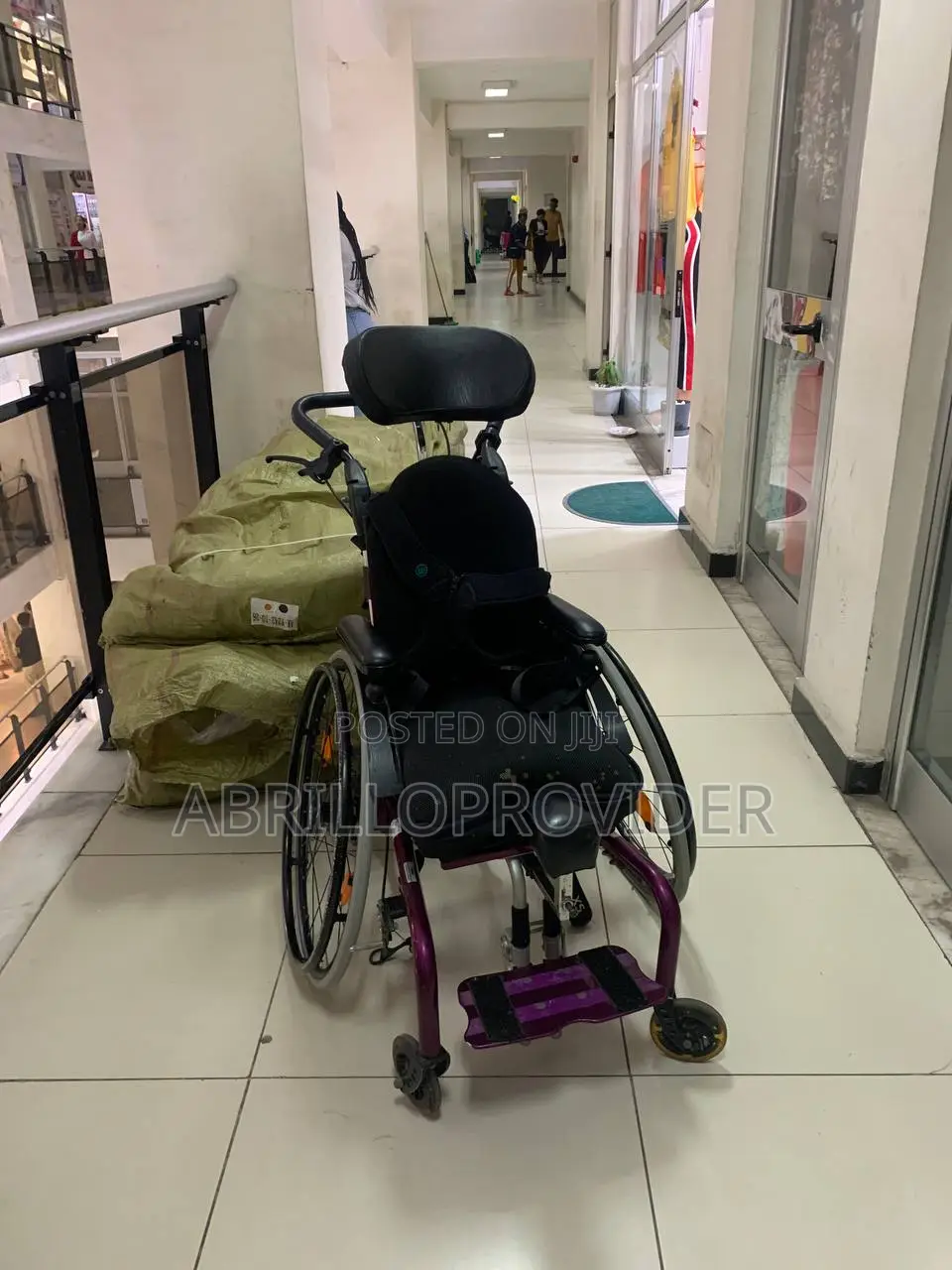 Manual Transport Wheel Chairs With High Backrest,