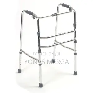 Everyday Adult Folding Walker, Dual Release, Silver