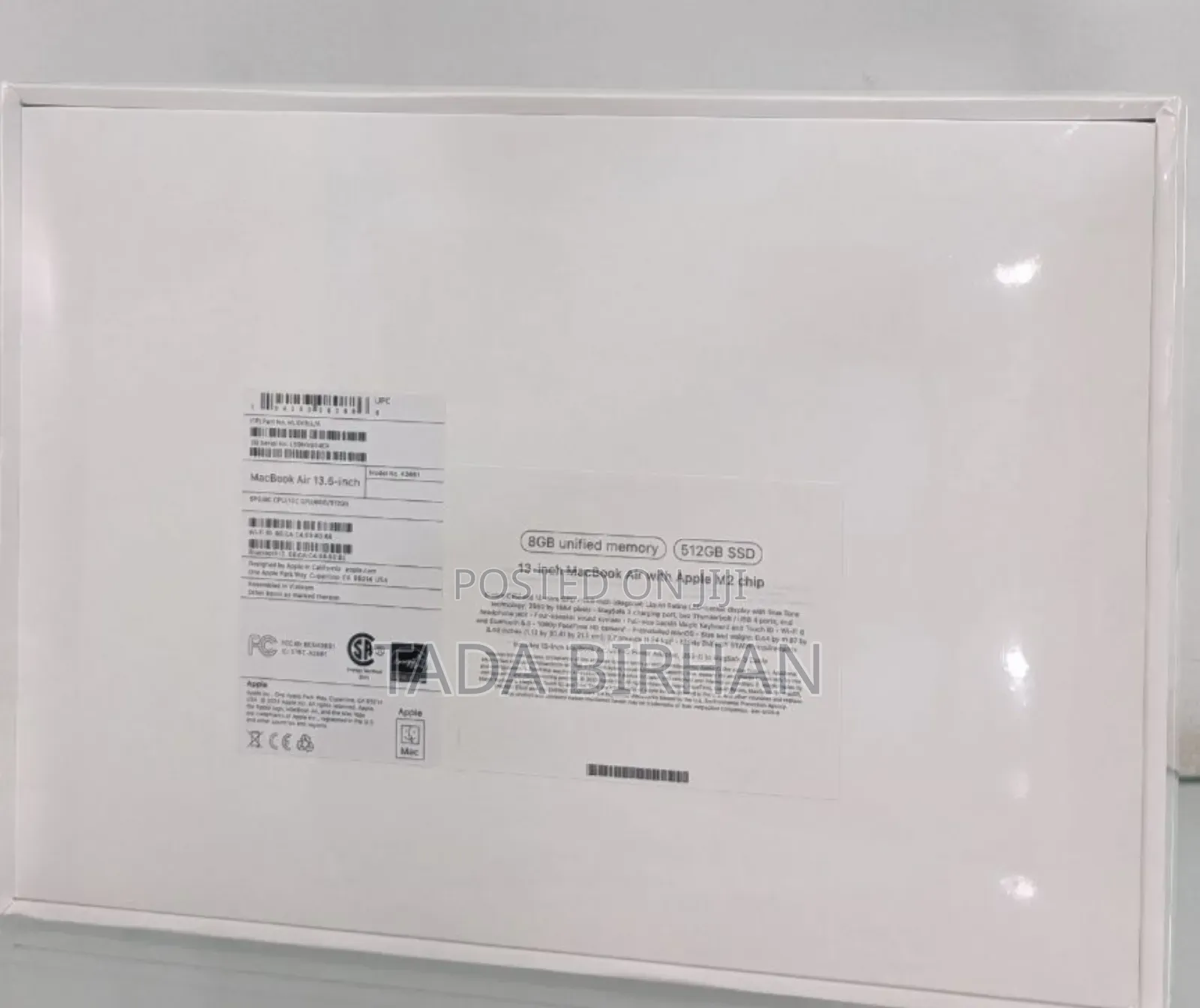 New Laptop Apple MacBook Air 2022 M2 16GB Apple M2 SSD 512GB