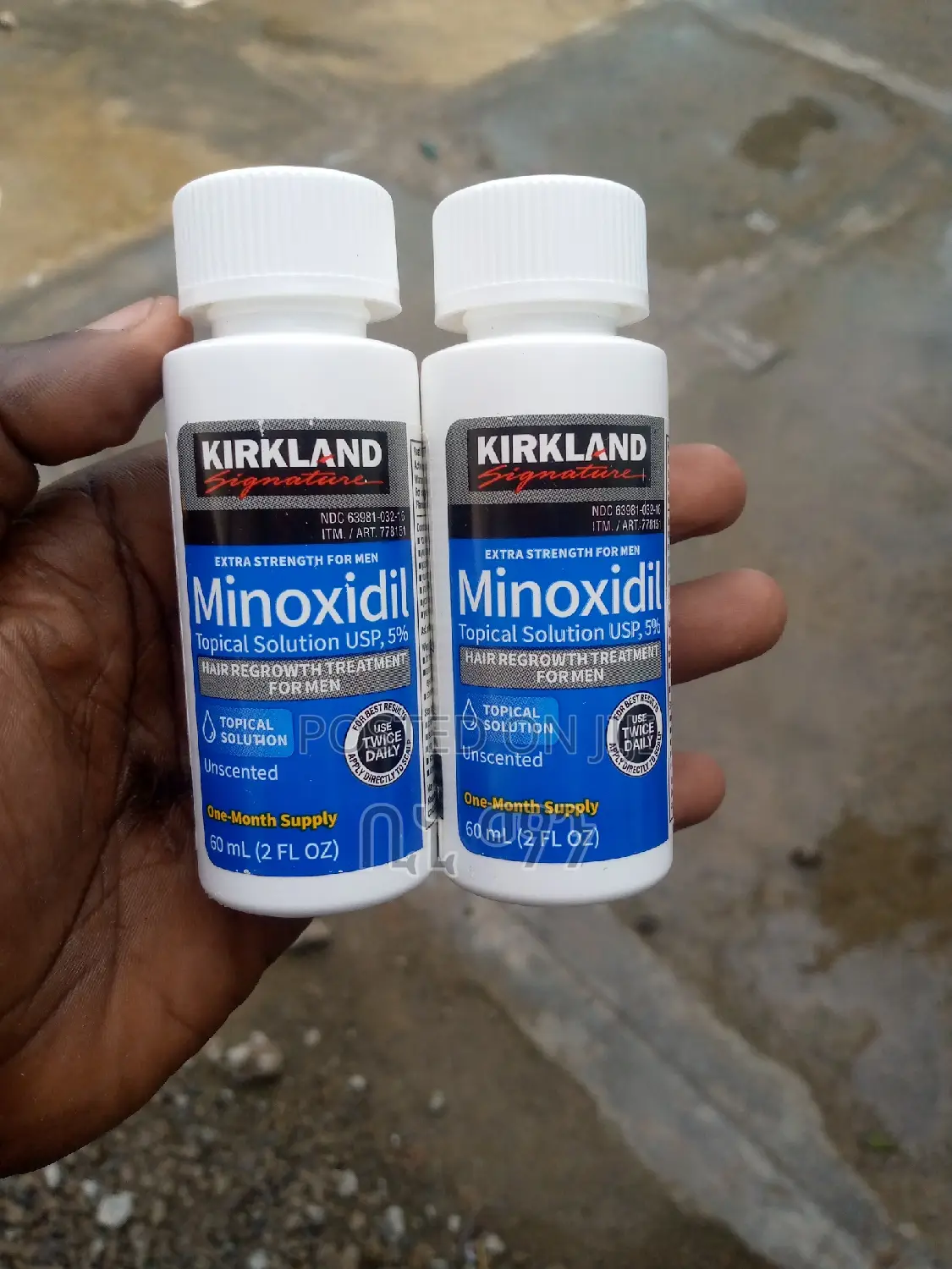Priginal 5% Kirkland Minoxidil for Hair and Beard.