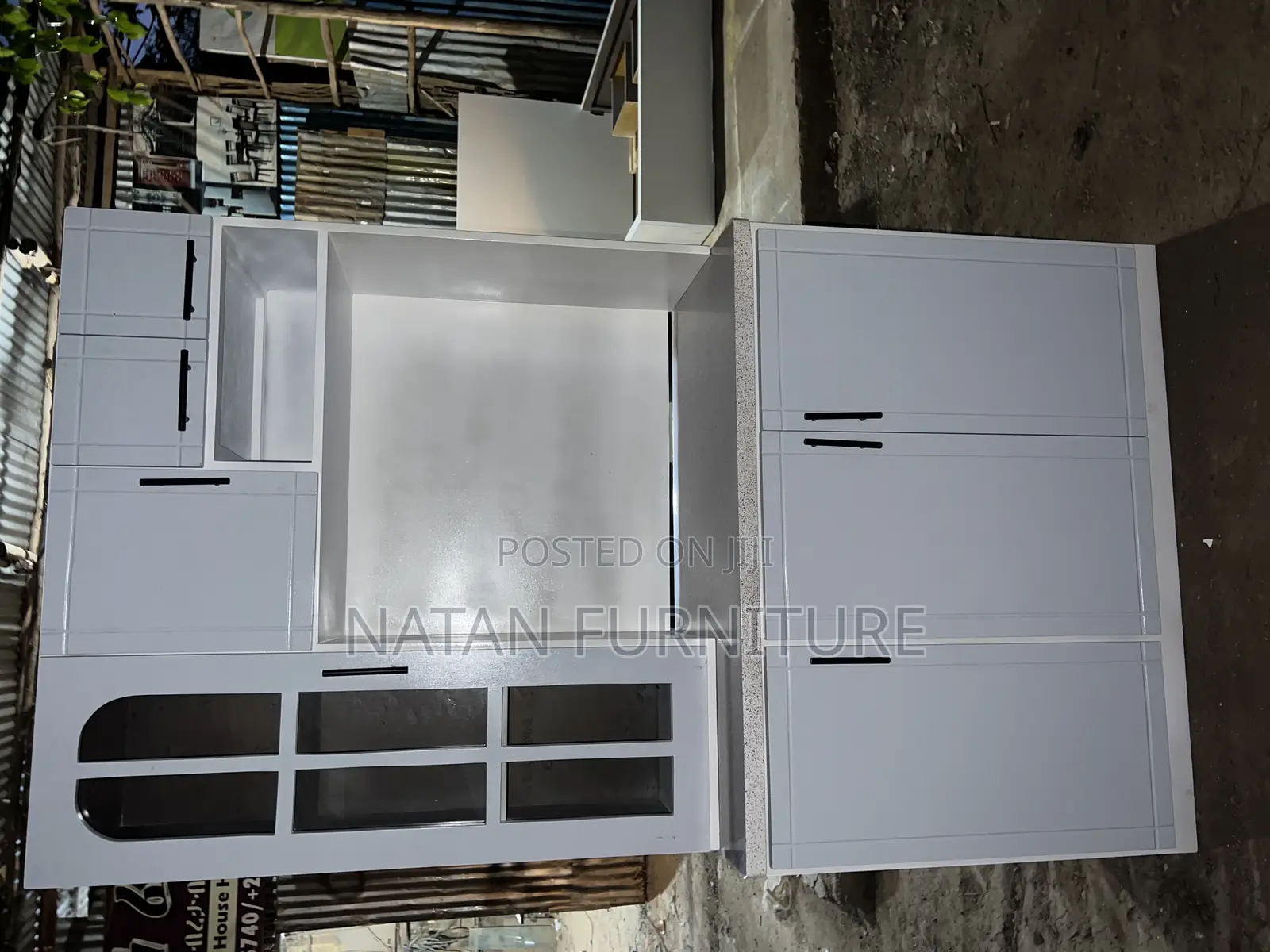 ኪችን ሸልፈ Kitchen Cabinets 1.20cm Made of #1 MDF Withe Quality