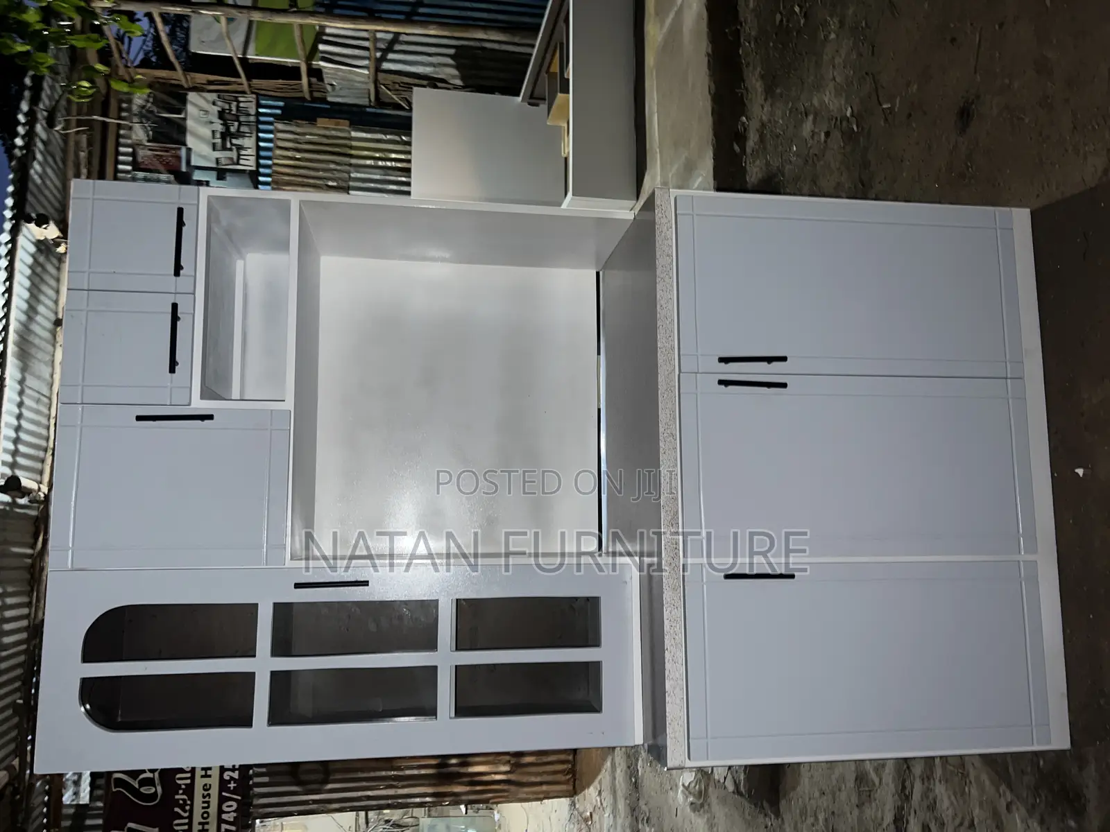 ኪችን ሸልፈ Kitchen Cabinets 1.20cm Made of #1 MDF Withe Quality