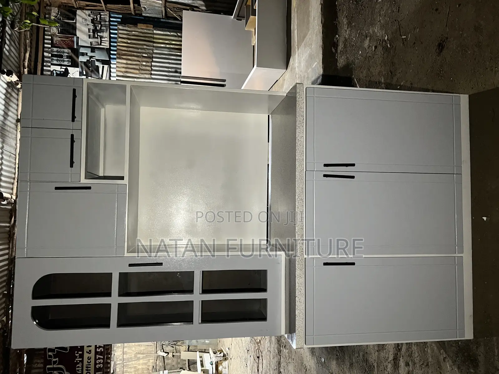ኪችን ሸልፈ Kitchen Cabinets 1.20cm Made of #1 MDF Withe Quality