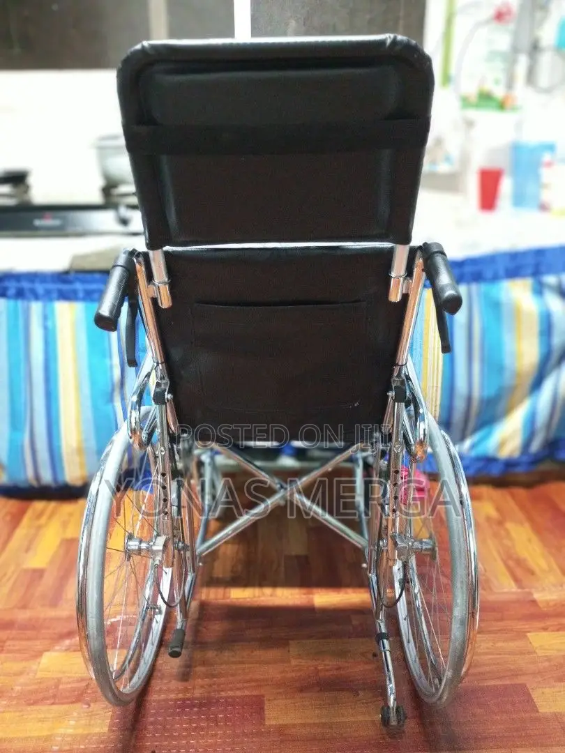 Reclining Commode Wheelchair,Wheelchairs: =Silver MHL 1006