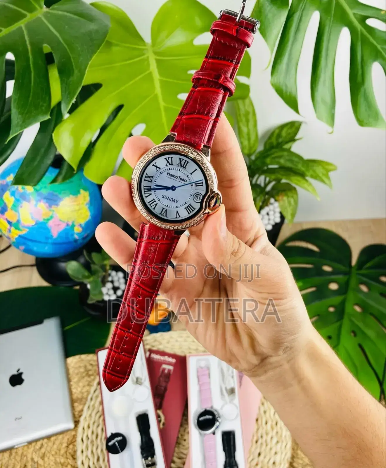 Hainoteko Germany የሴት ስማርት ሰዓት (ከ2 ማሰሪያ ጋር )