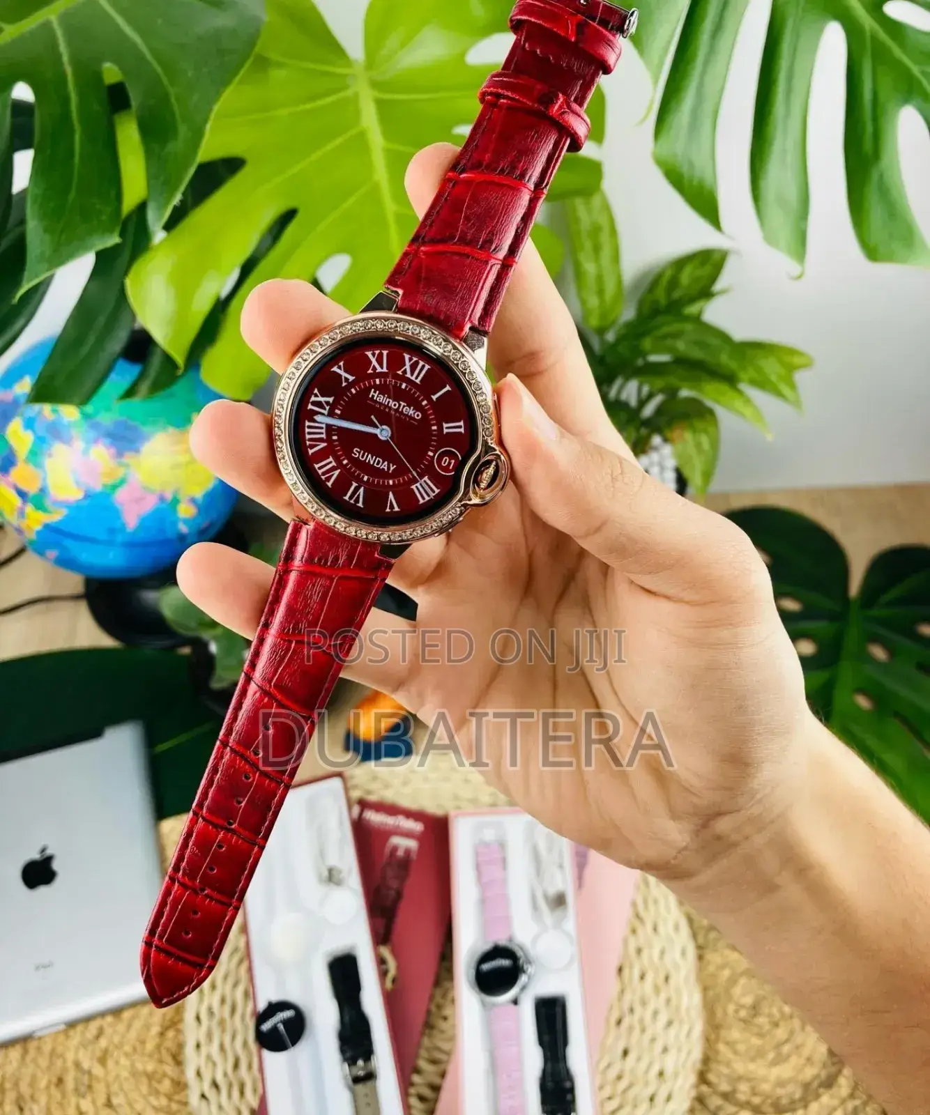 Hainoteko Germany የሴት ስማርት ሰዓት (ከ2 ማሰሪያ ጋር )