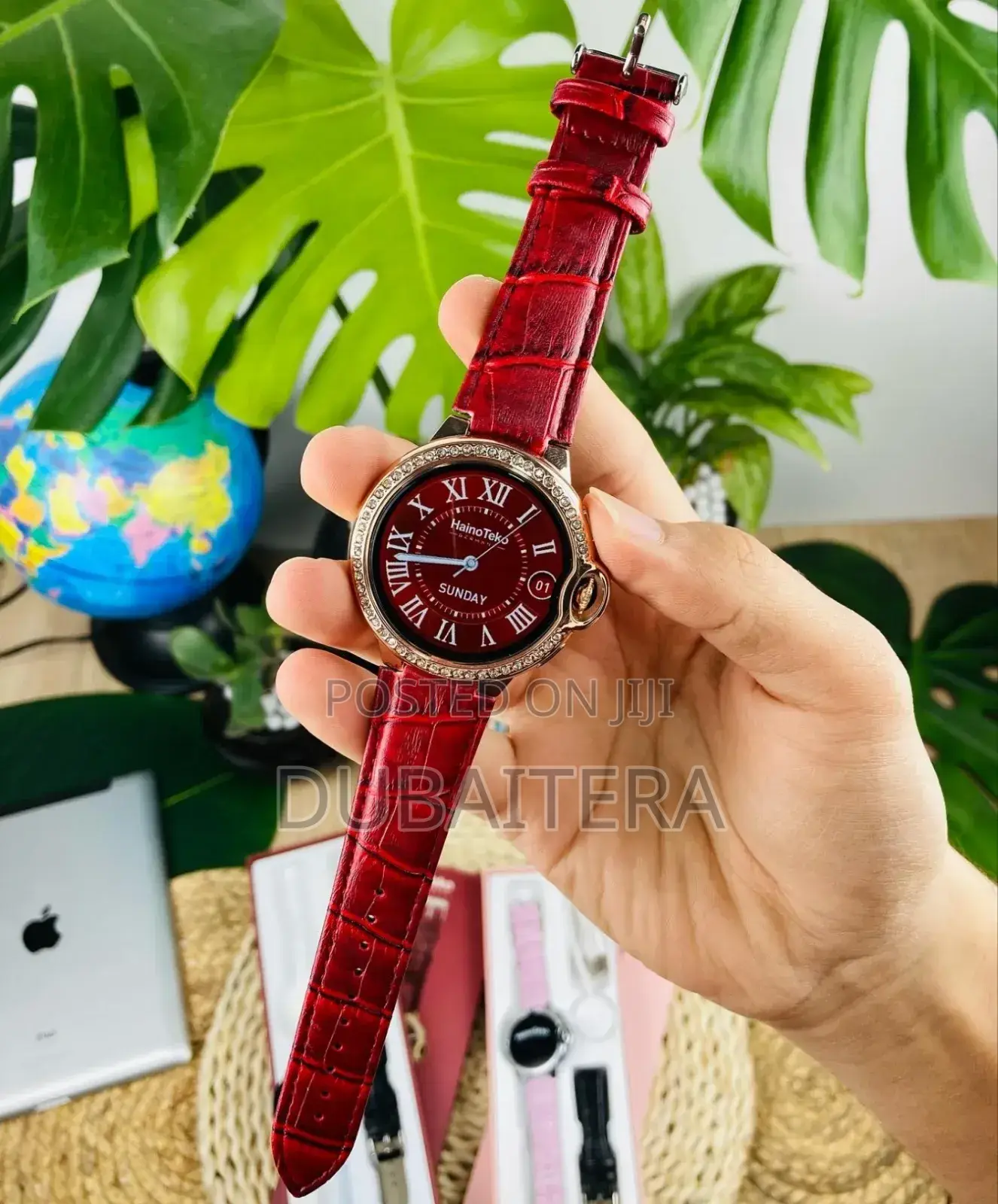 Hainoteko Germany የሴት ስማርት ሰዓት (ከ2 ማሰሪያ ጋር )