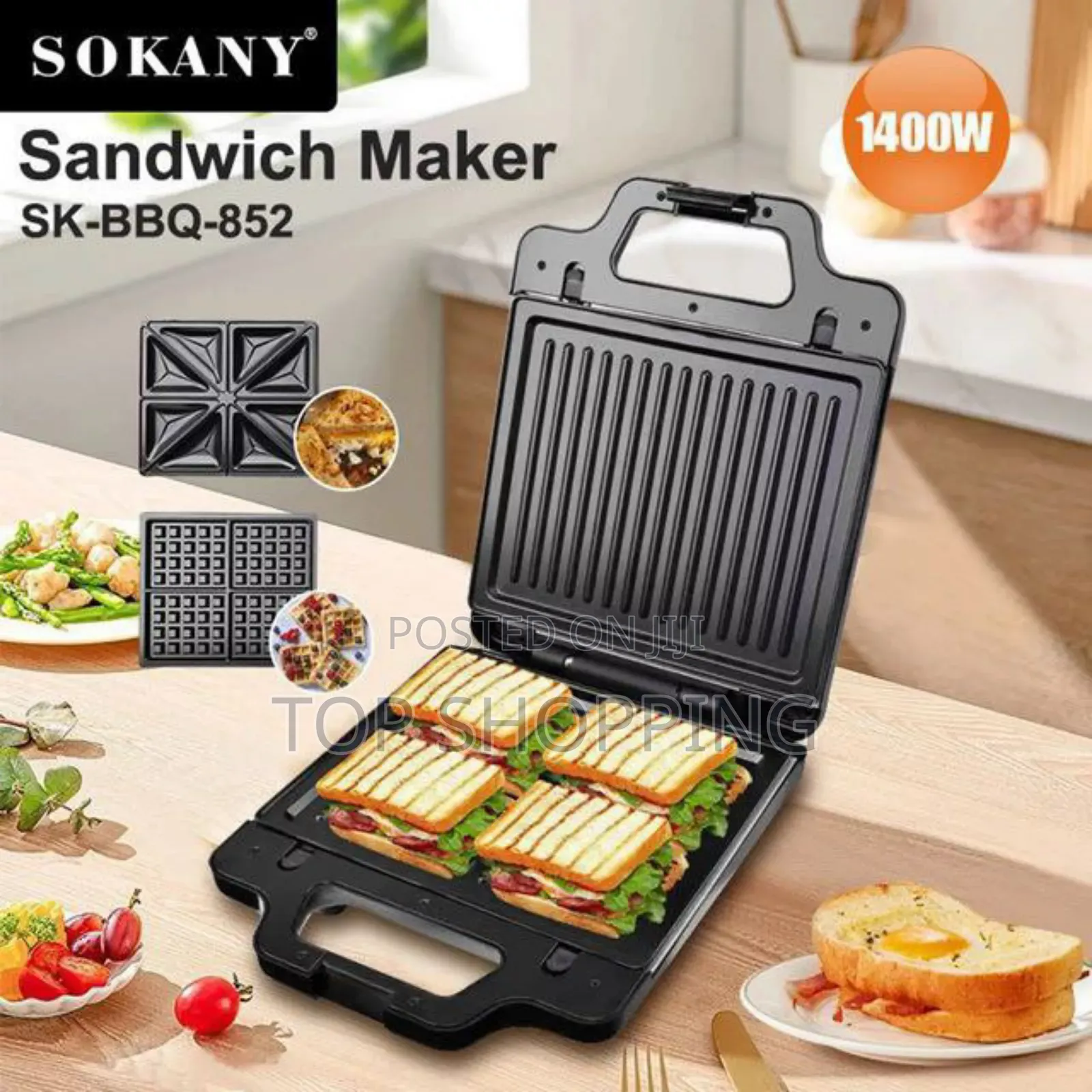 Sokany 3 in 1 Waffle Maker