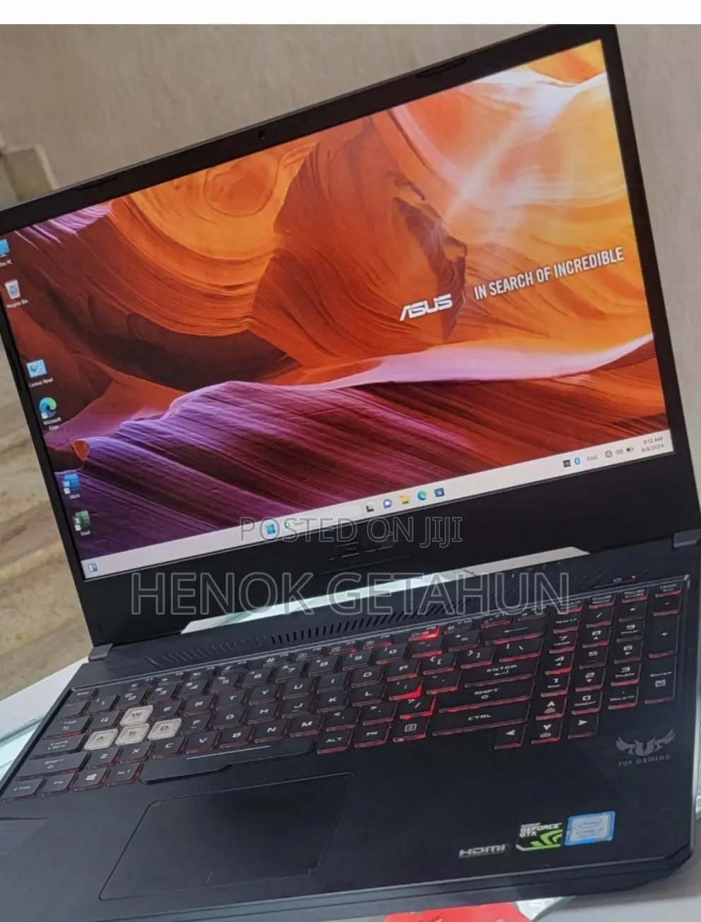 New Laptop Asus TUF Gaming A15 16GB Intel Core I7 SSD 512GB