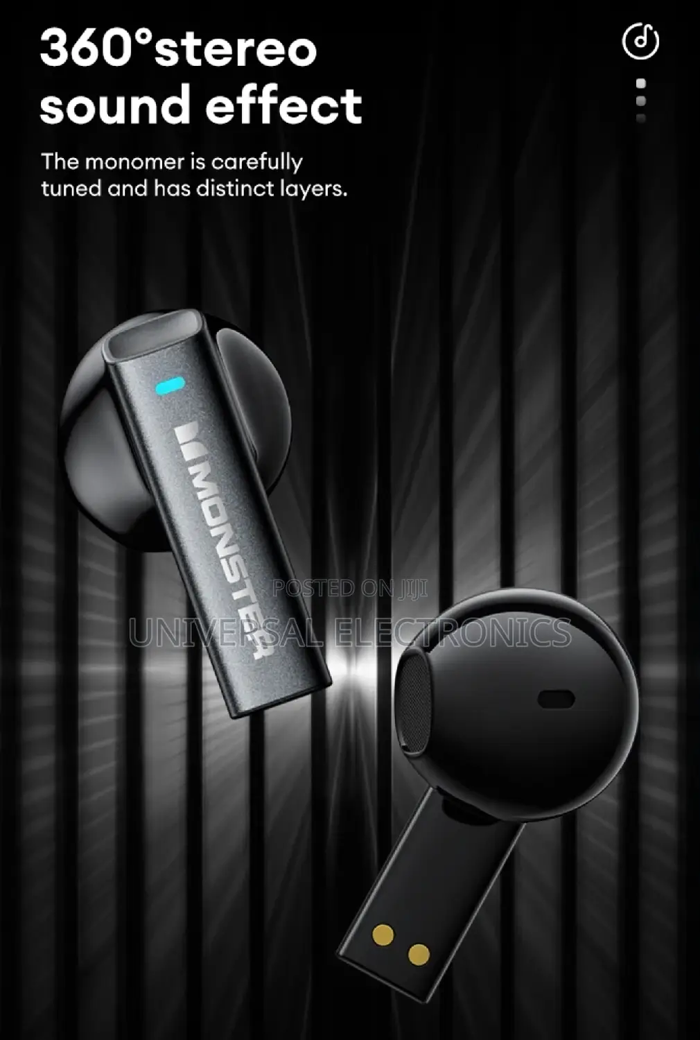 Monster Noise Cancelling Upgraded 5.4 Hifi Stereo Headphone