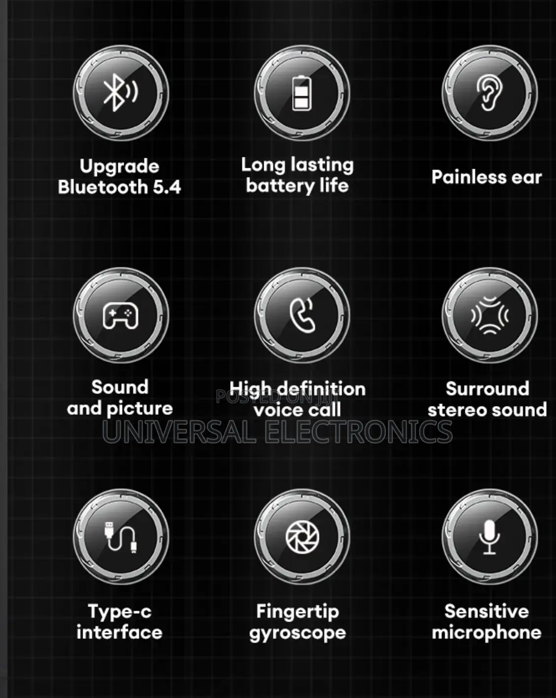 Monster Noise Cancelling Upgraded 5.4 Hifi Stereo Headphone