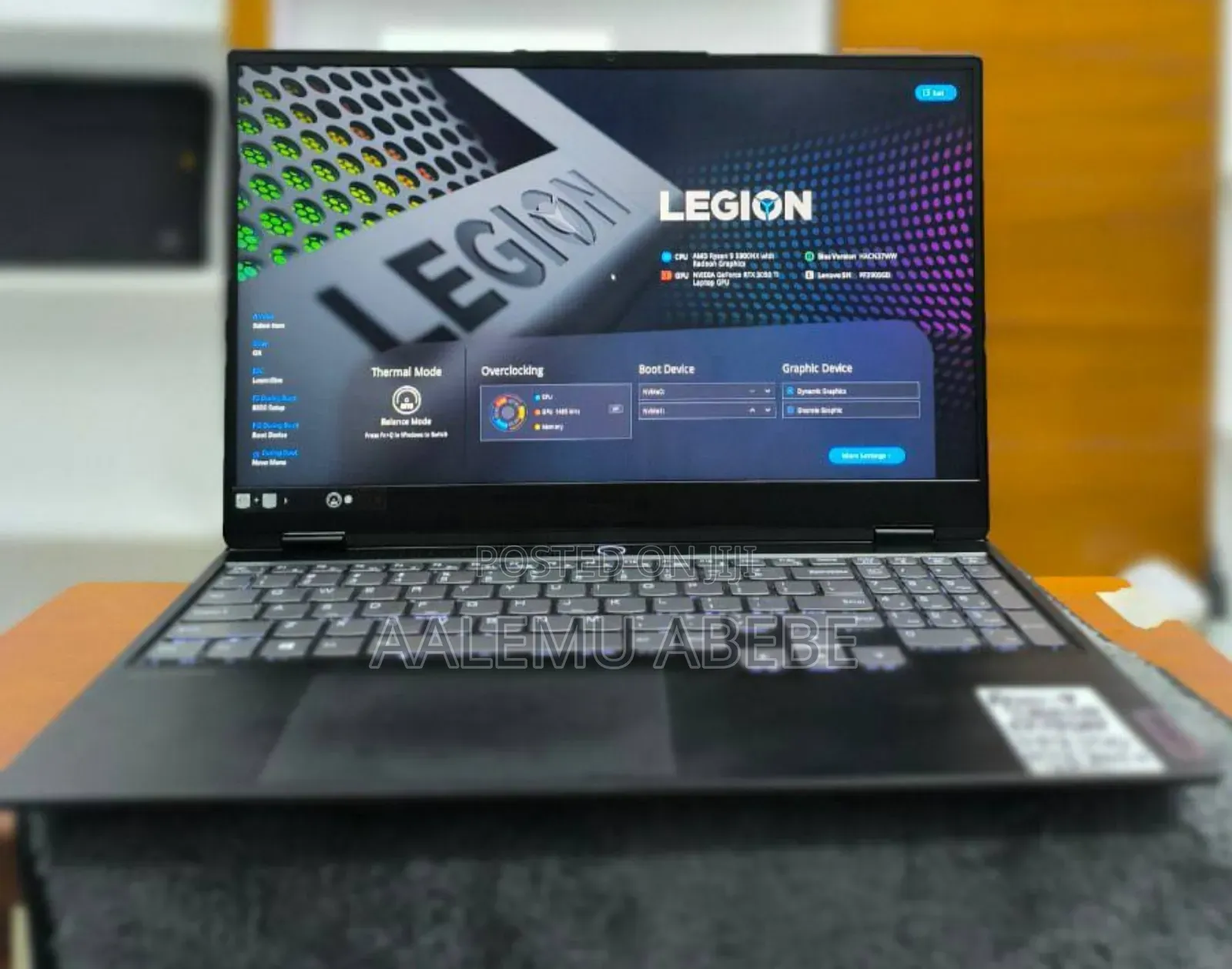 New Laptop Lenovo Legion 5 16GB AMD Ryzen 9 SSD 512GB