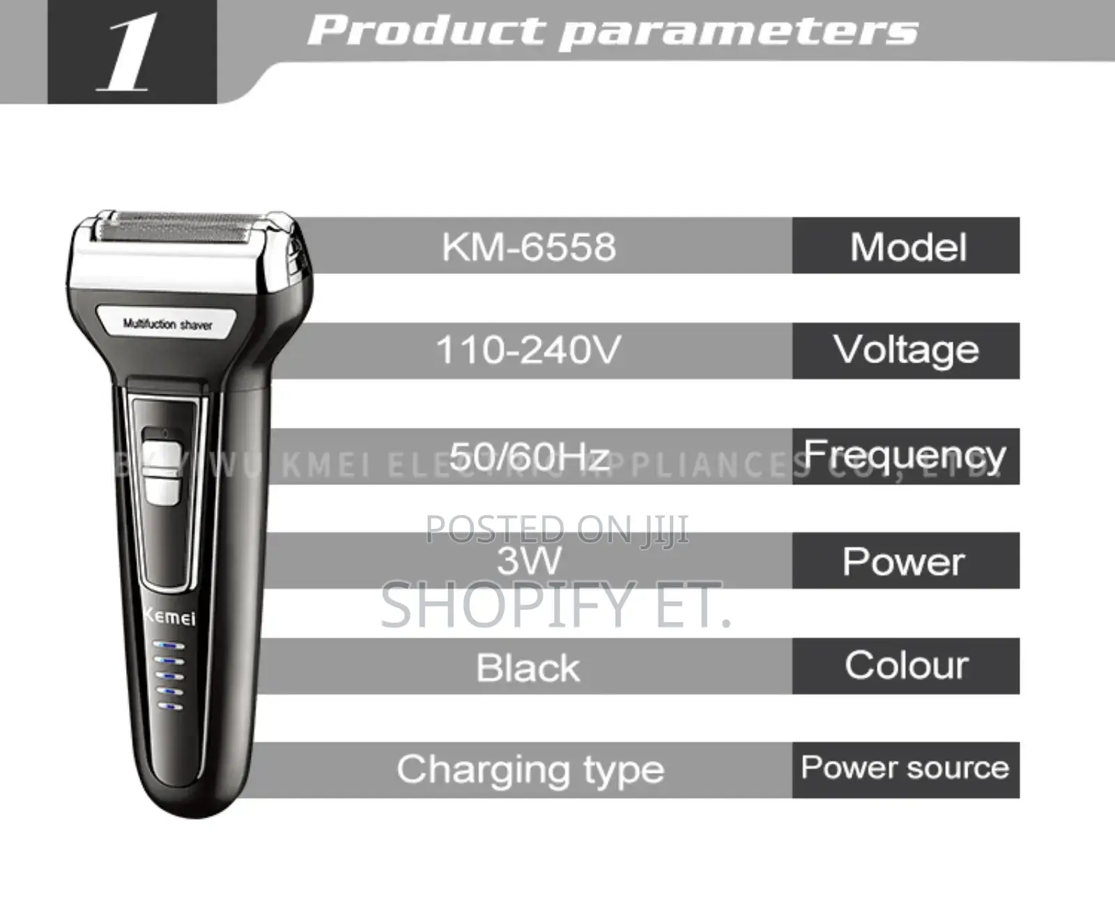 Kemei Rechargeable Tondos