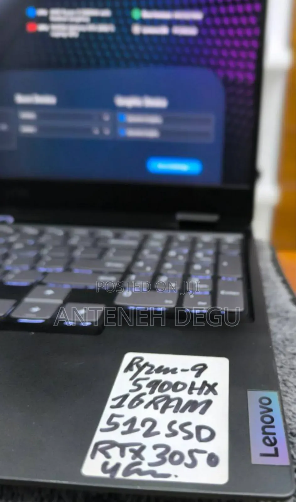 New Laptop Lenovo Legion 5 16GB AMD Ryzen 9 SSD 512GB