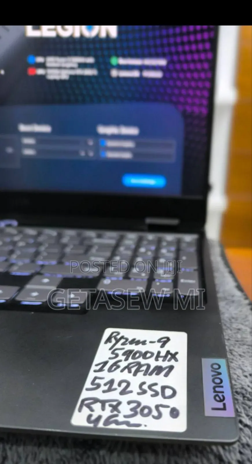 New Laptop Lenovo 16GB AMD Ryzen 9 SSD 512GB