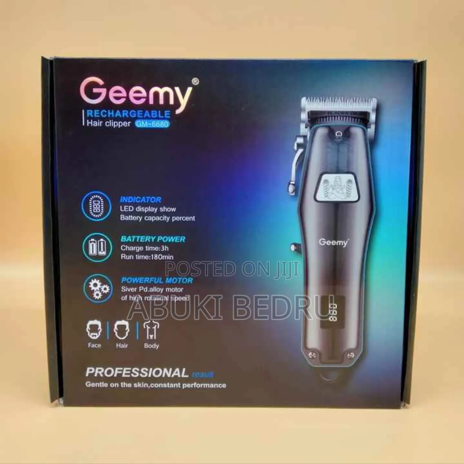 Geemy Hair Clipper Gm-6680