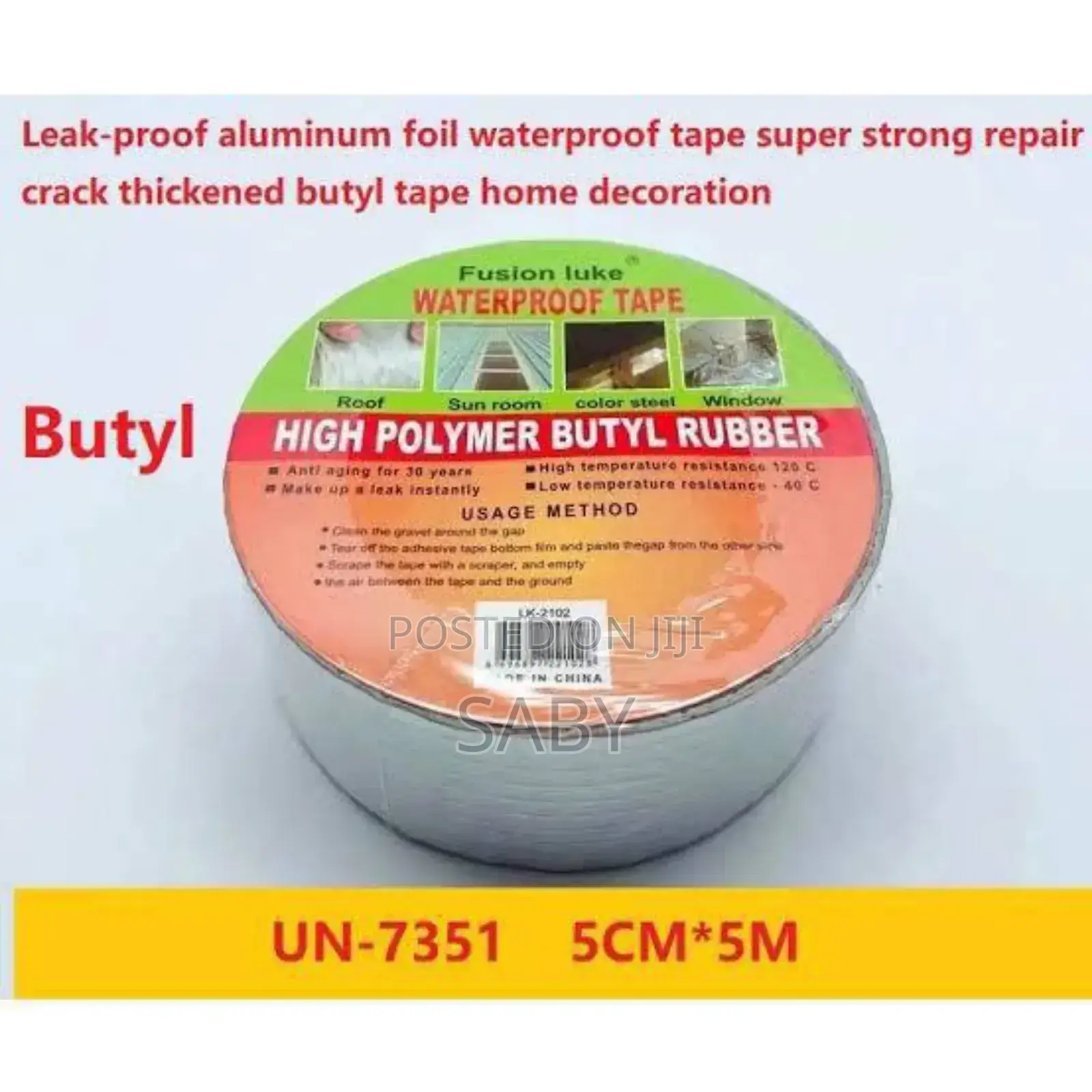 Waterproof Tape ለሮቶ፥ለጣሪያ እና ለቧንቧ Leakage መጠገኛ
