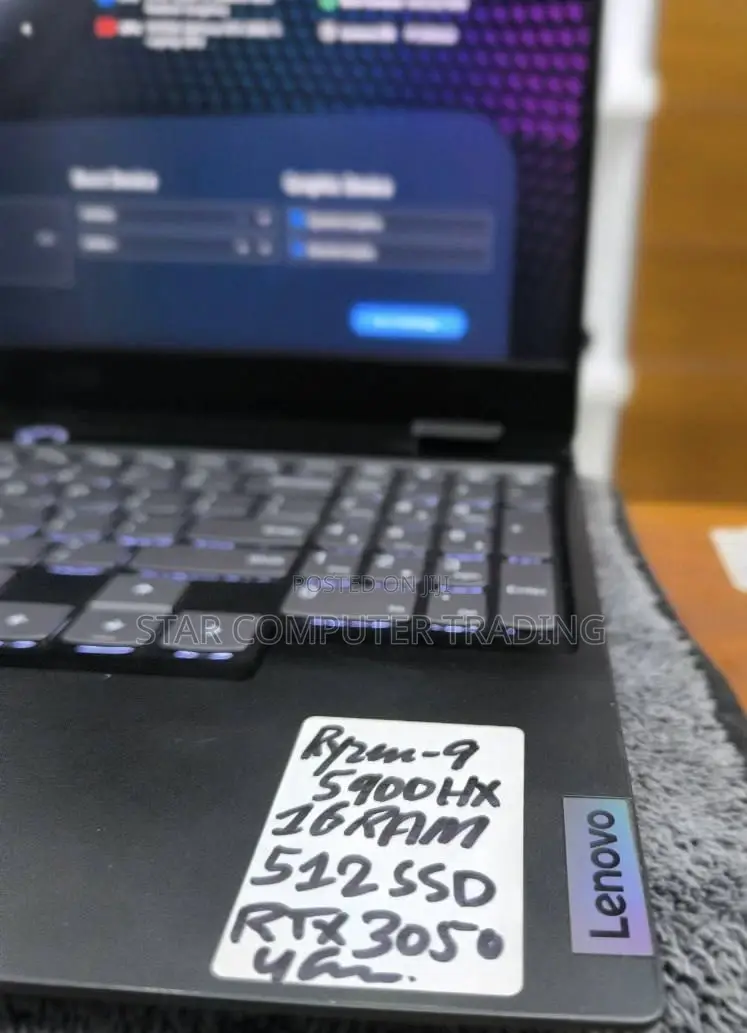 New Laptop Lenovo Legion 5 16GB AMD Ryzen 9 SSD 512GB