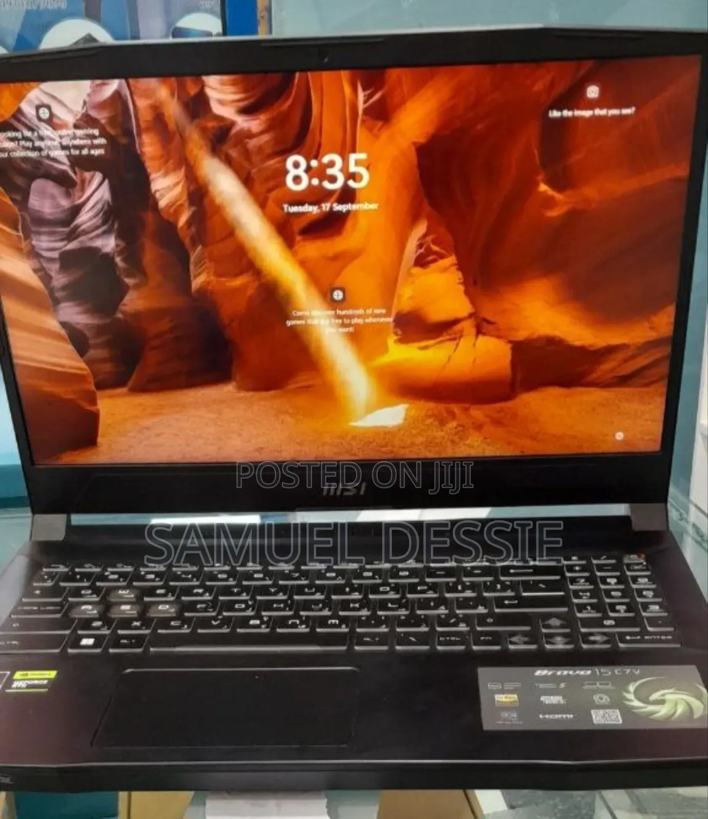 New Laptop MSI 16GB AMD Ryzen 7 SSD 512GB