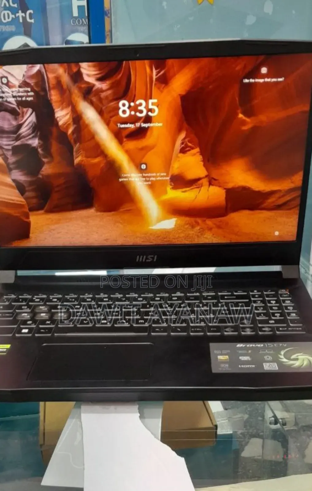 New Laptop MSI 16GB AMD Ryzen 7 SSD 512GB
