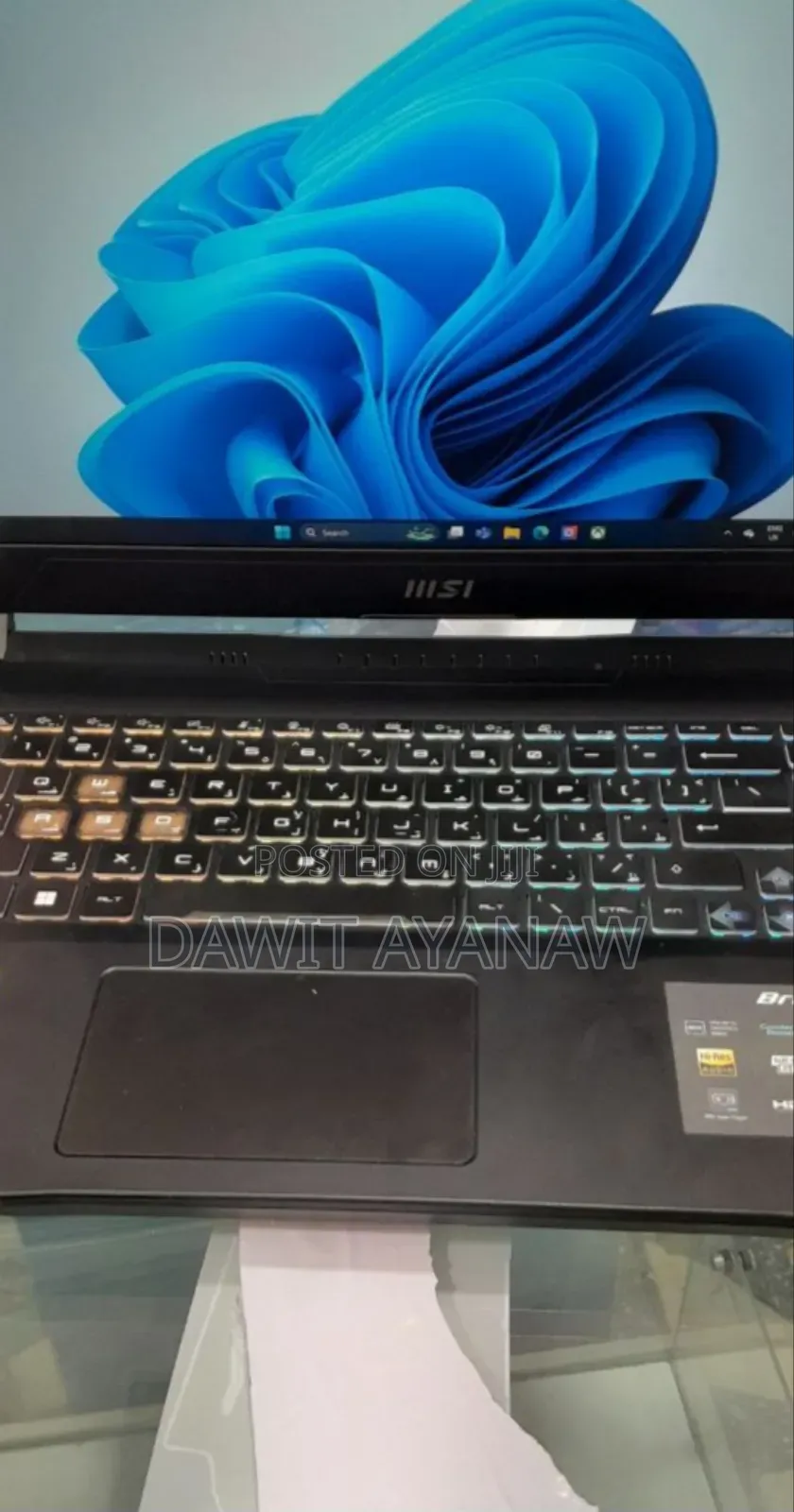 New Laptop MSI 16GB AMD Ryzen 7 SSD 512GB