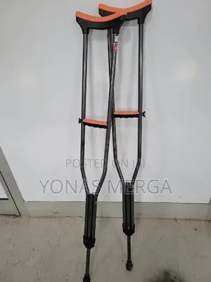 Photo - Stainless Crutches /Hospital Outdoor, Adjustable Walking St